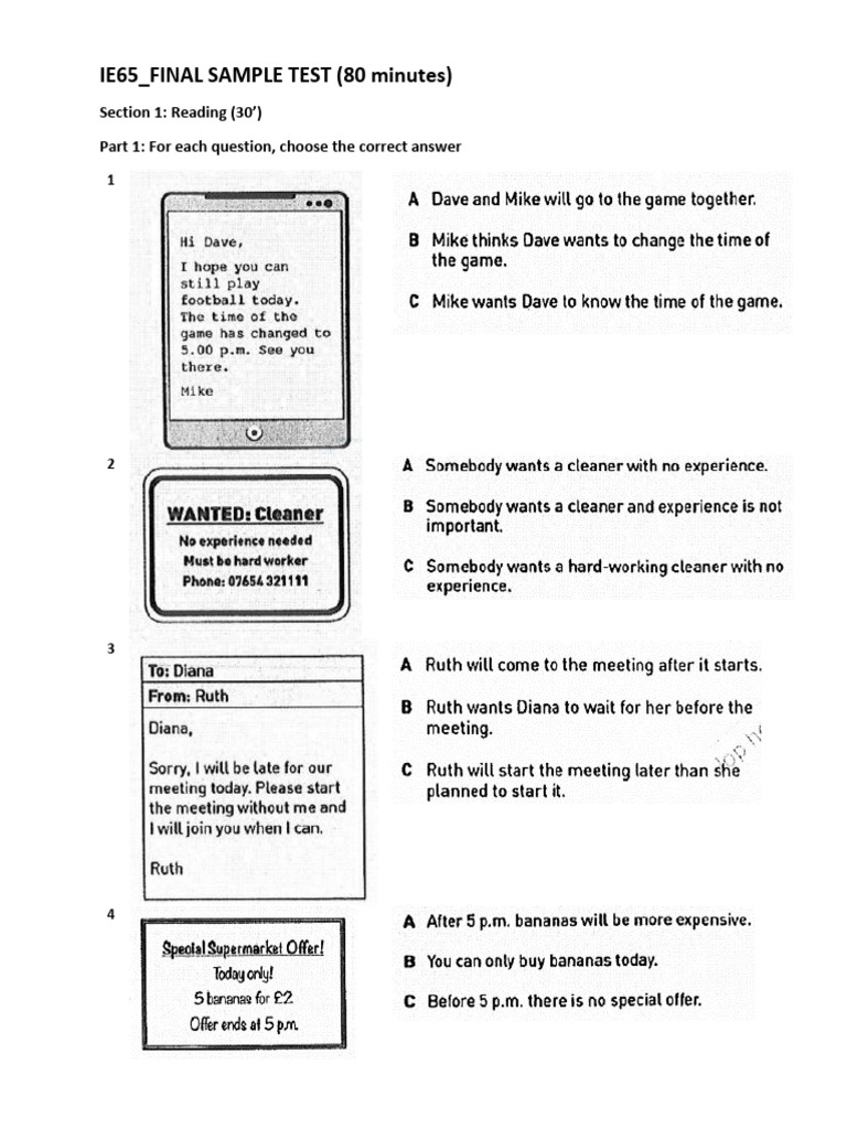 Final Sample Test | PDF