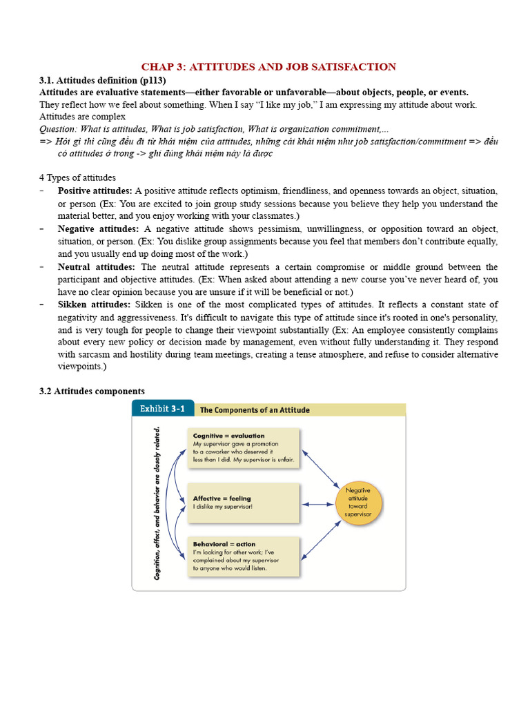 Understanding Attitudes and Job Satisfaction | PDF | Employee Retention ...