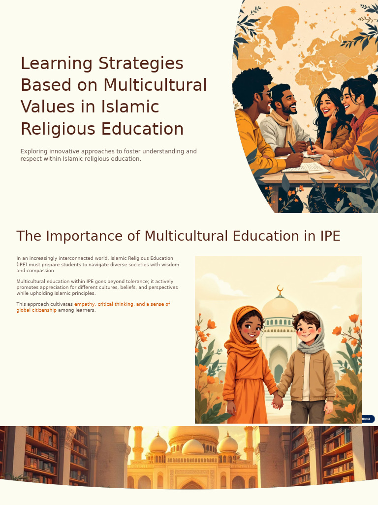 Zakiyuddin Learning Strategies Based On Multicultural Values in Islamic ...