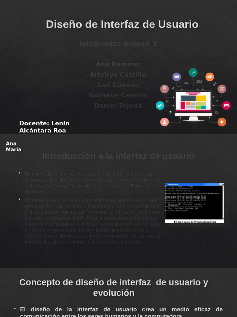Diseño de Interfaz de Usuario Grupo 3 | PDF | Shell (informática ...