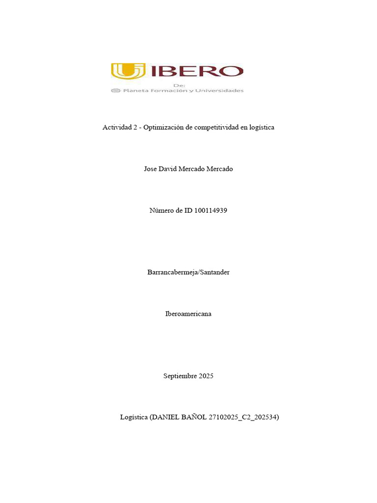 Optimización de la Cadena de Suministro | PDF | Logística | Economias