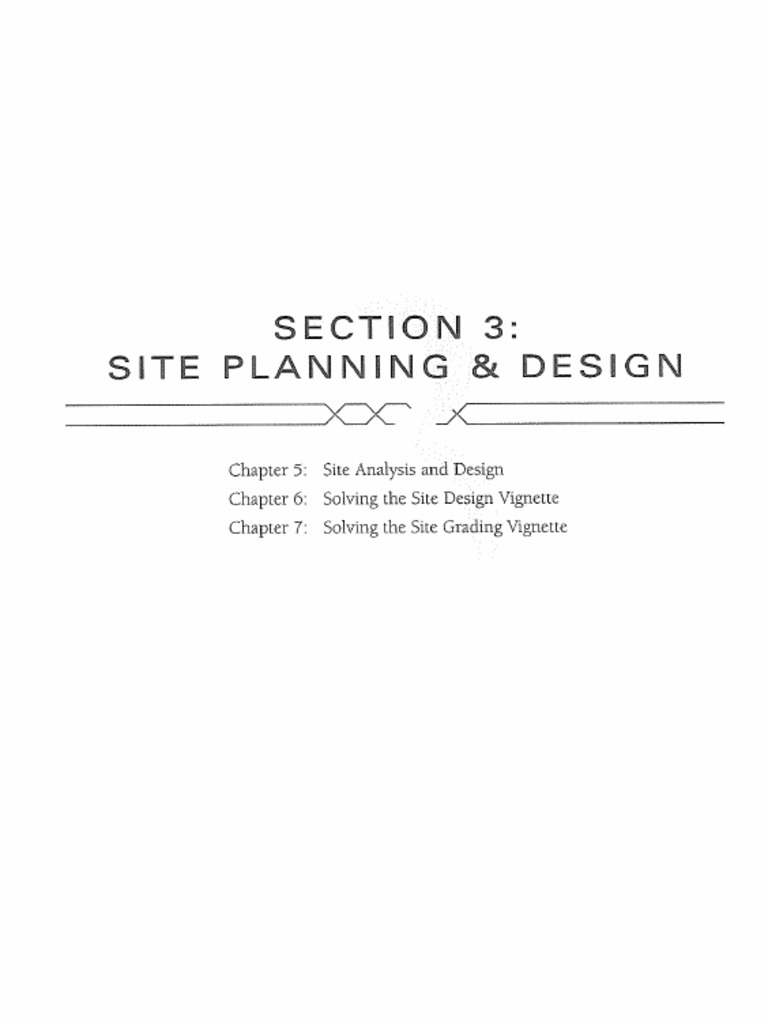 3Site Planning and Design PDF
