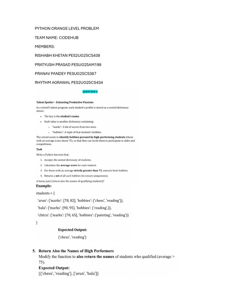 Python Orange Problem | PDF