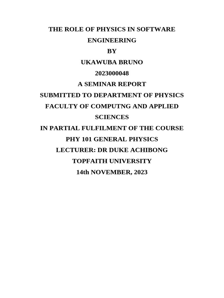 Physics in Software Engineering Insights | PDF | Simulation | Physics