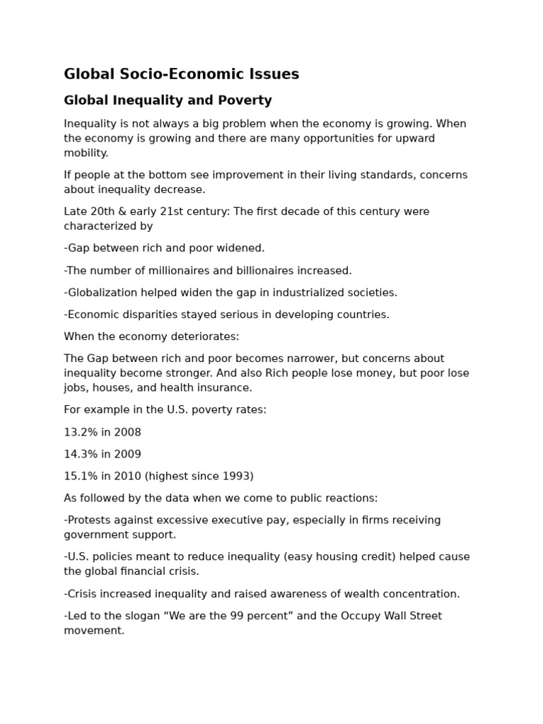 Global Inequality and Migration Challenges | PDF | Economic Inequality ...