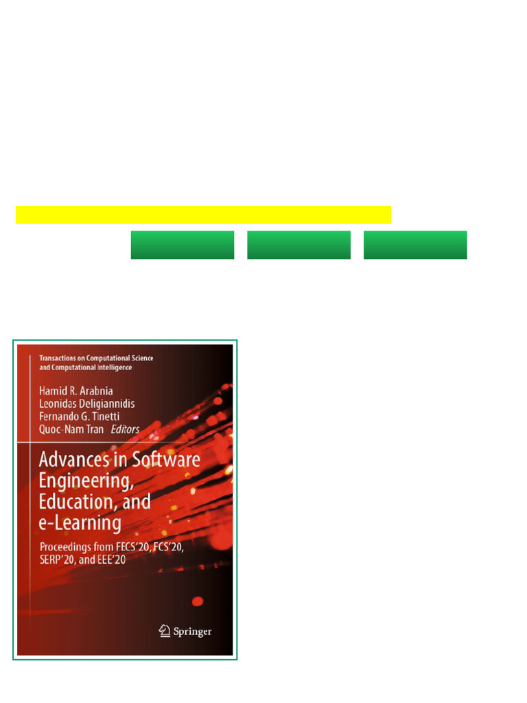 (Ebook) Advances in Software Engineering, Education, and e-Learning ...