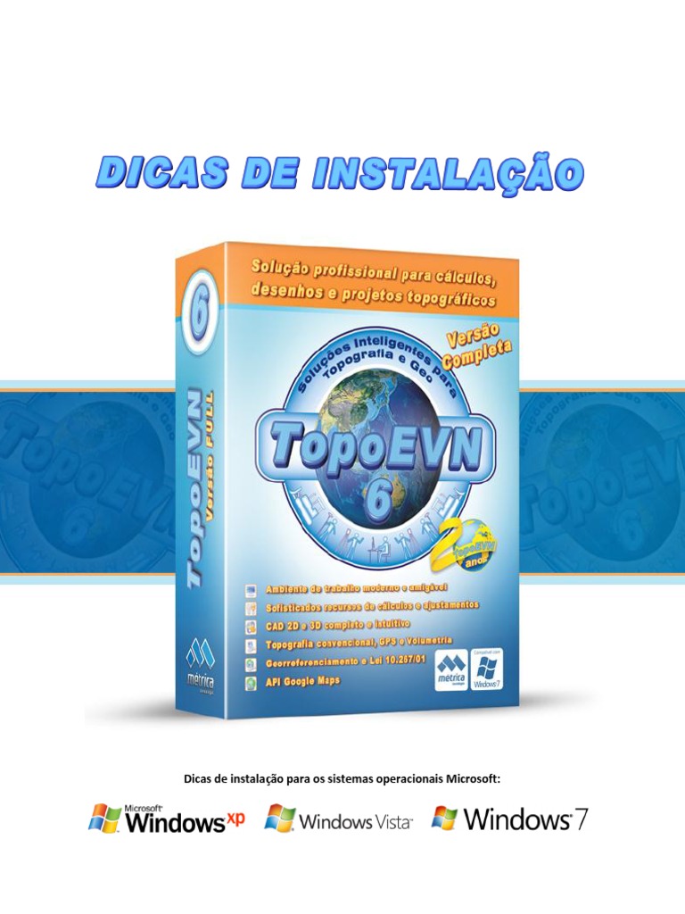 Instalação do TopoEVN 6 no Windows | PDF | Windows XP | Microsoft Windows