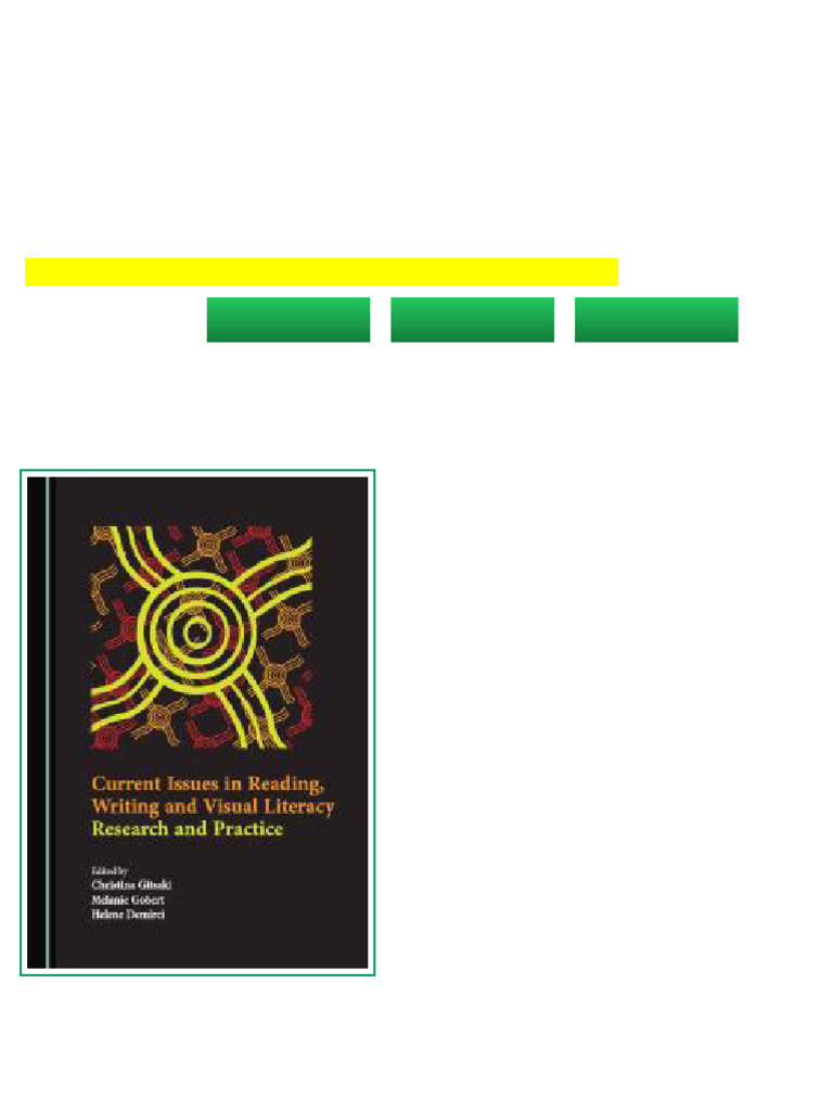 Current Issues in Reading Writing and Visual Literacy Research and ...