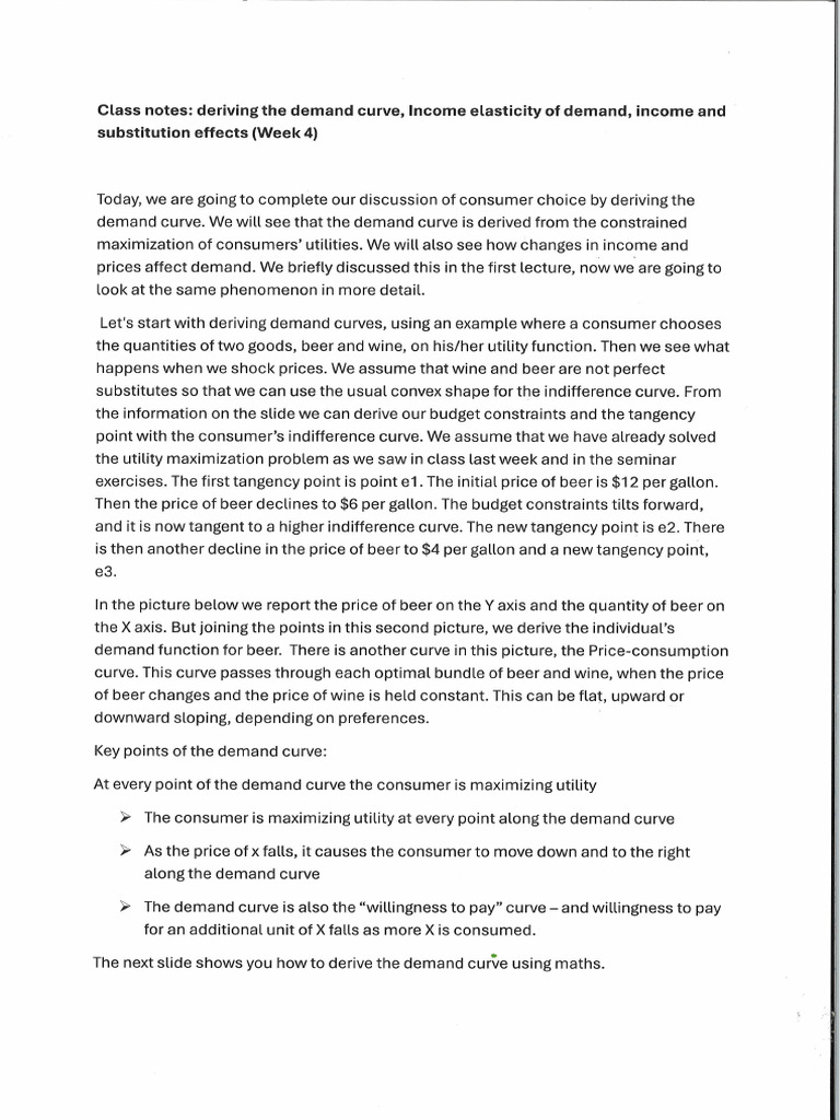 Class Notes | PDF