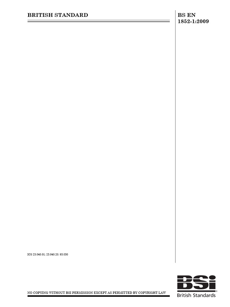 Polypropylene Drainage Pipe Standards | PDF | Pipe (Fluid Conveyance ...
