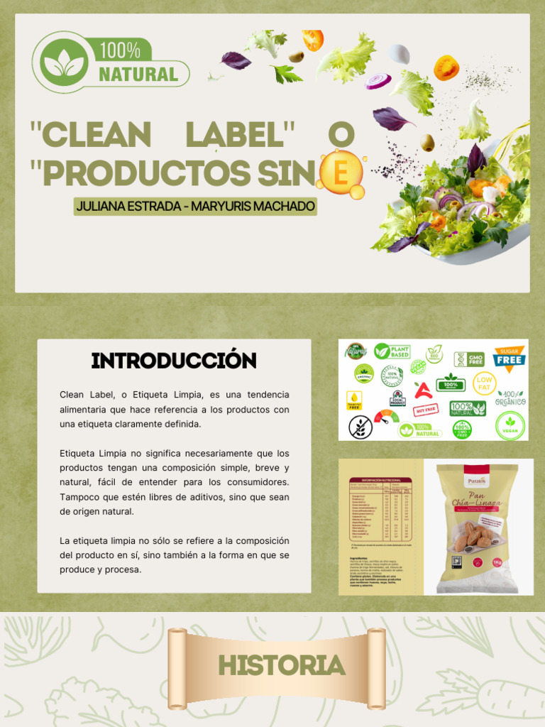 Clean Label: Tendencias y Normativas | PDF | Alimentos | Postres