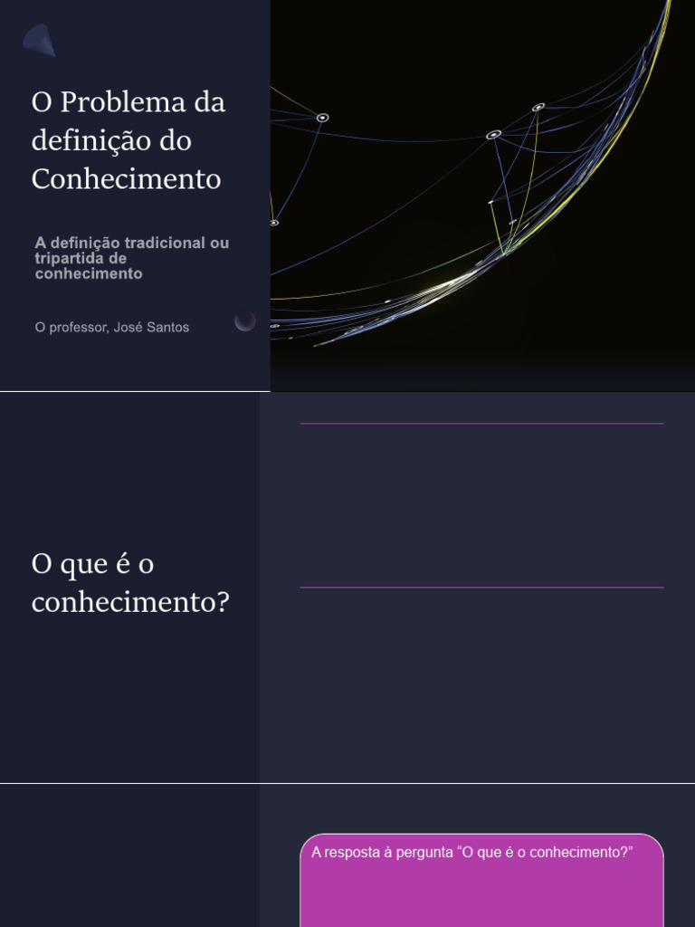 Definição do Conhecimento na Epistemologia | PDF | Conhecimento ...
