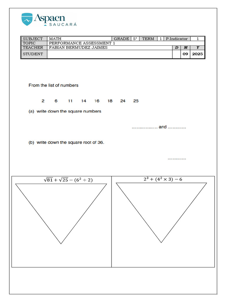 Performance Assessment 1 | PDF