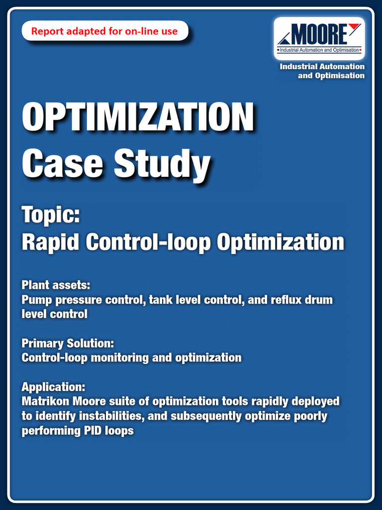 Rapid Control Loop Optimisation Pdf Control Theory Program