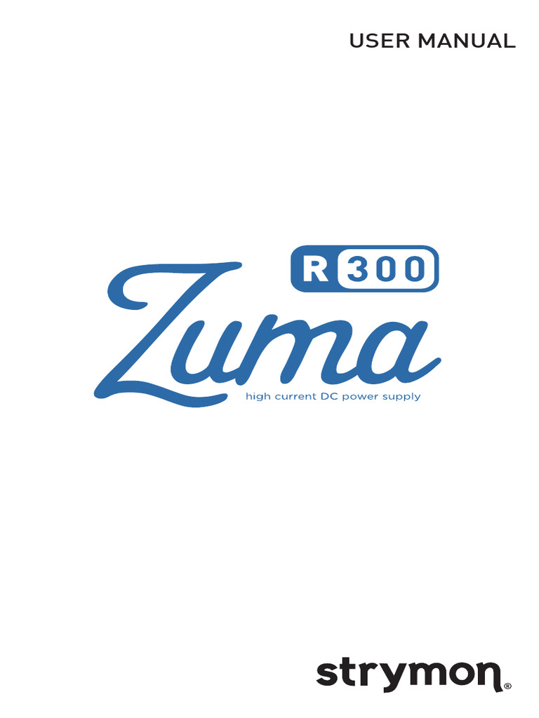 Zuma R300 Power Supply User Manual | PDF | Power Supply | Ac Power ...