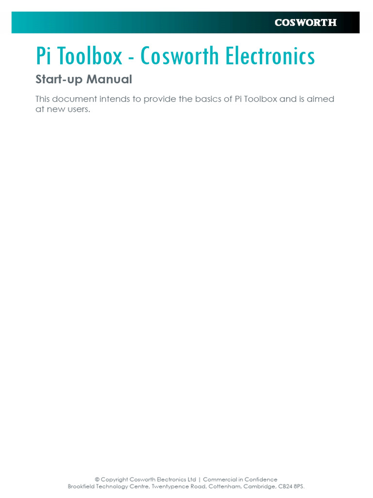 Pi Toolbox Start-up Manual Guide | PDF | Parameter (Computer ...