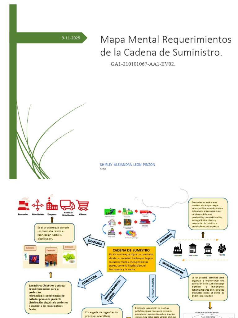 Mapa Mental Cadena de Suministro | PDF