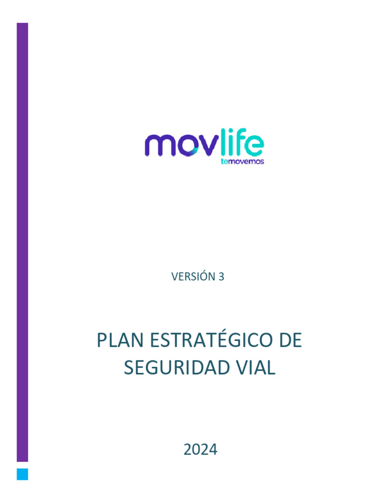 Plan Estratégico de Seguridad Vial 2024 | PDF | Valores | Seguridad vial