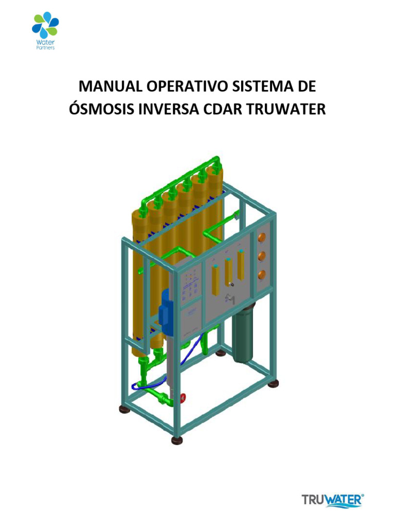 Manual de Operación Ósmosis Inversa CDAR | PDF | Ósmosis | Membrana
