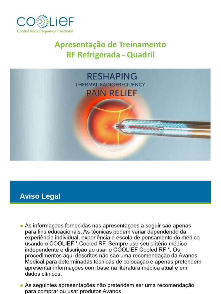 8. COOLIEF Quadril | PDF | Nervo | Dor