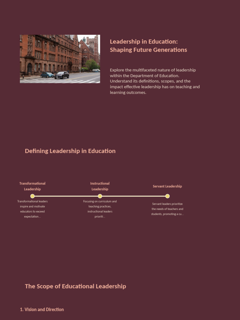 Effective Leadership in Education Strategies | PDF | Leadership | Cognition