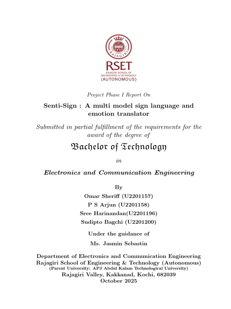 Senti-Sign: Sign Language Translator Project | PDF | Speech Synthesis ...