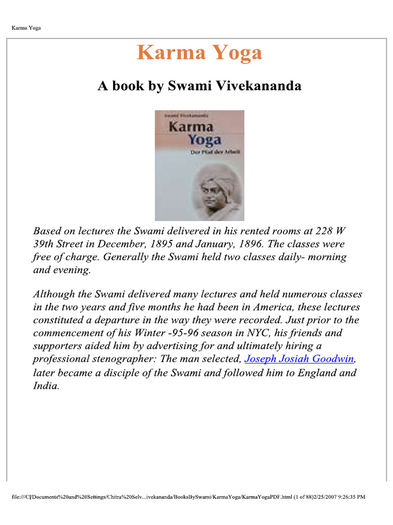 Karma Yoga | PDF
