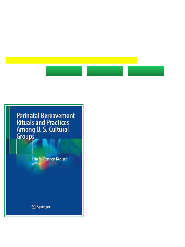 (Ebook) Perinatal Bereavement Rituals and Practices Among U. S ...
