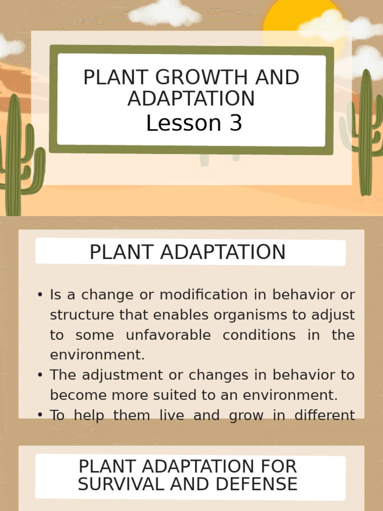 Plant Growth and Adapt. 5 | PDF | Plants | Biology