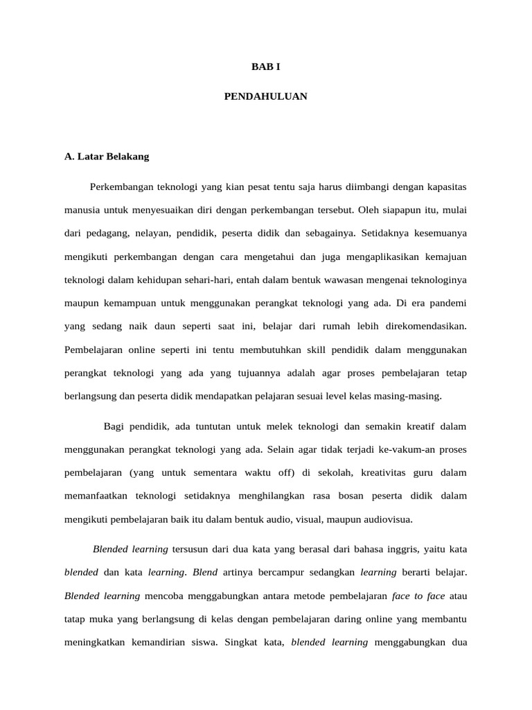 Penerapan Blended Learning Flipped Classroom | PDF