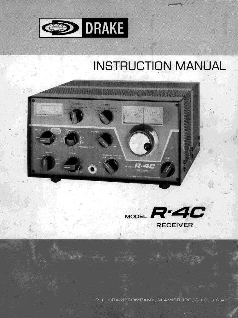 Drake Manual | PDF | Decibel | Filter (Signal Processing)