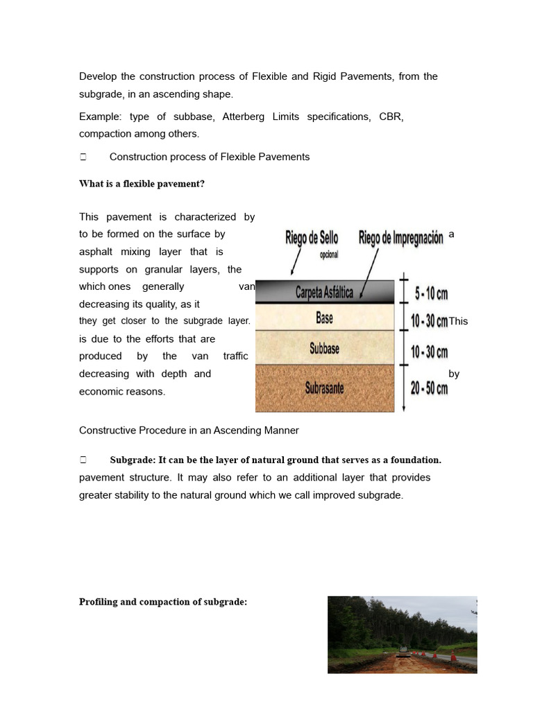 Construction of Flexible and Rigid Pavements | PDF | Road Surface ...