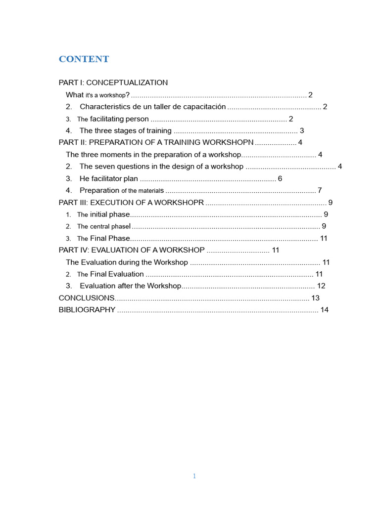 Designing Effective Training Workshops | PDF | Evaluation | Experience