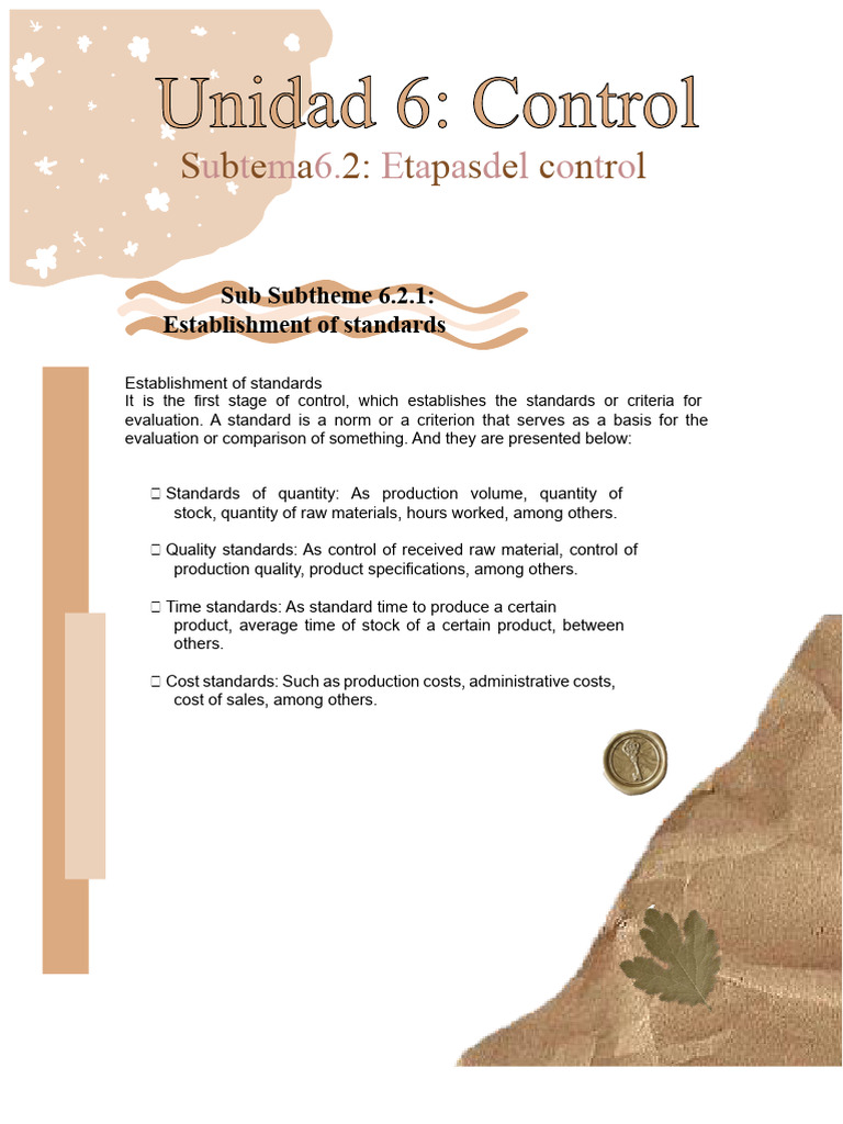 6.2-Stages of Control | PDF | Quantitative Research | Measurement