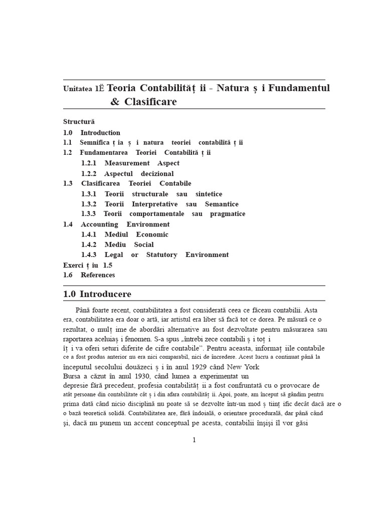 Manual de Teorie Contabilă | PDF
