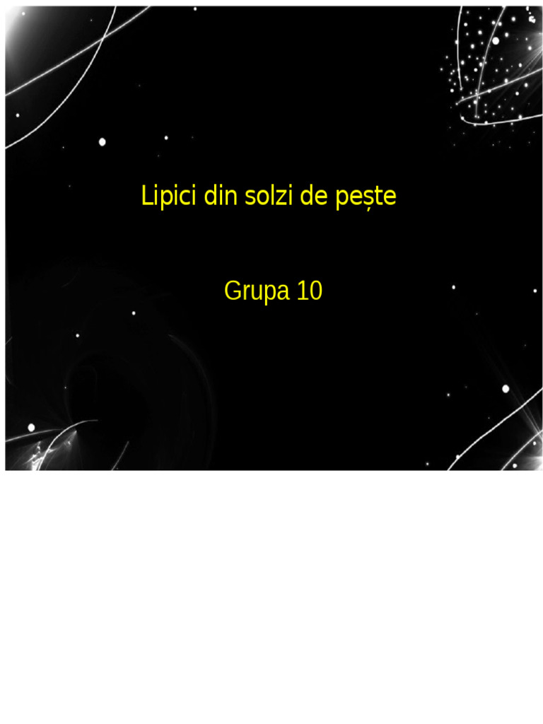 Lipici Din Solzi de Pește | PDF