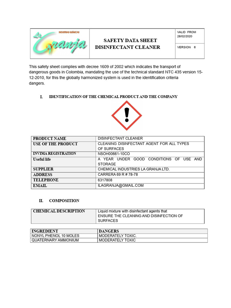 safety-data-sheet-disinfectant-cleaner-pdf-disinfectant-dangerous