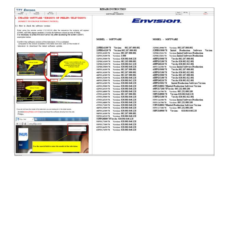Philips TV Software Update Guide | PDF | Computing | Computer Engineering