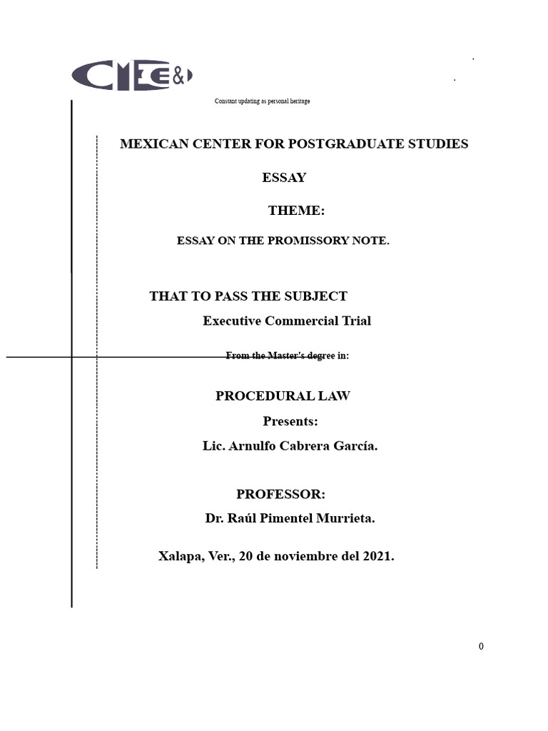 Understanding Promissory Notes: Key Elements | PDF | Negotiable ...