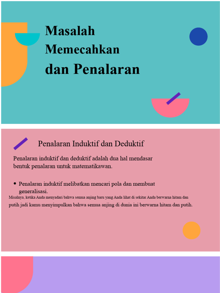 Penalaran Induktif dan Deduktif dalam Matematika | PDF