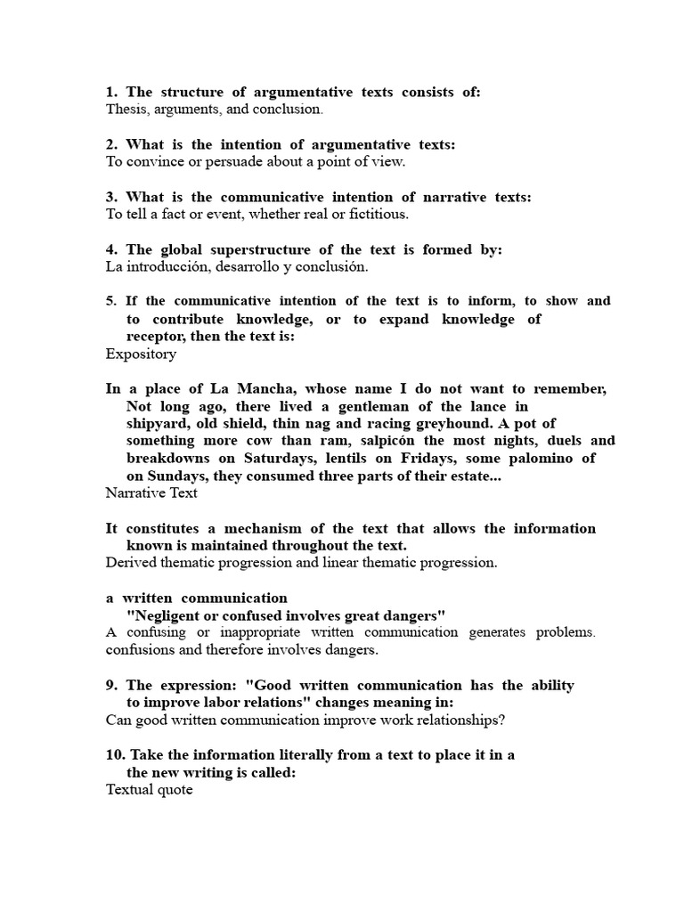 Understanding Text Types and Structures | PDF | Essays