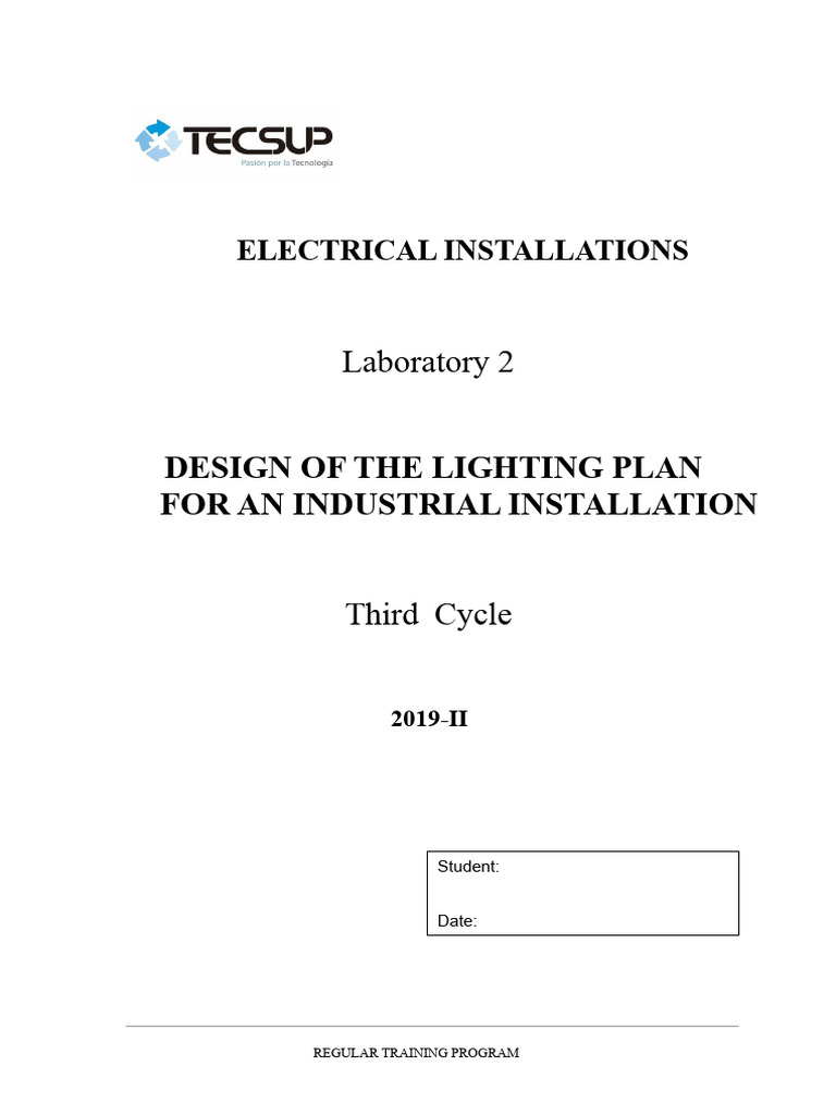 Industrial Lighting Plan Design Guide | PDF | Lighting | Electrical Wiring