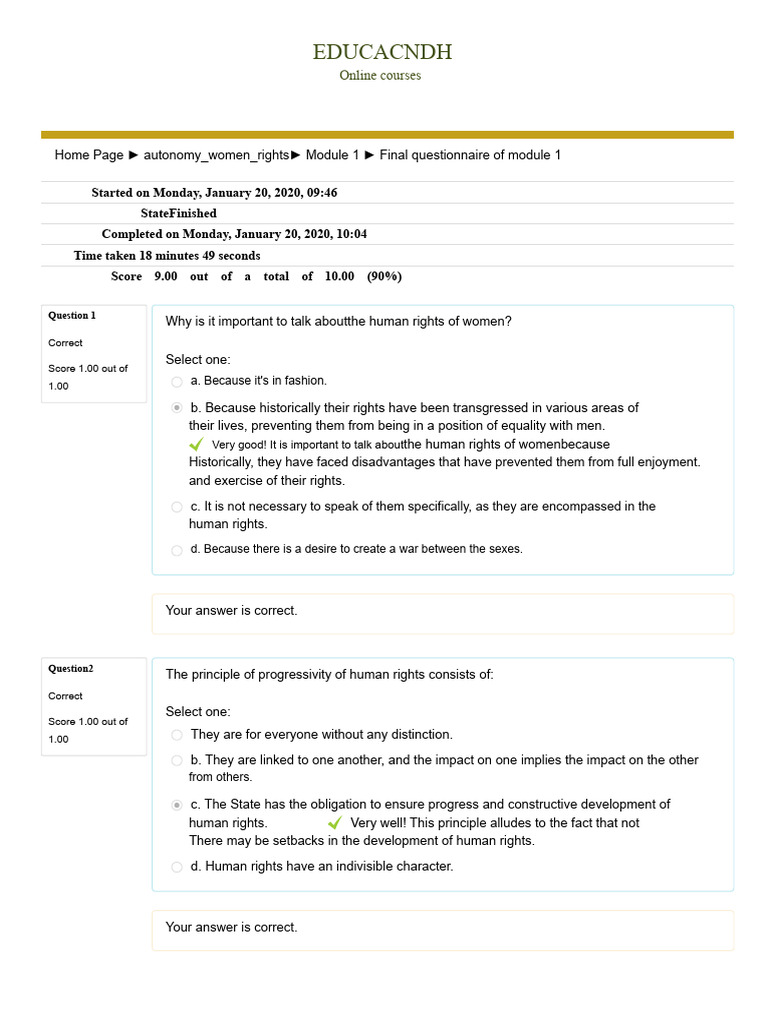 Human Rights About Women Module 1.2 | PDF | Gender Studies | Gender ...