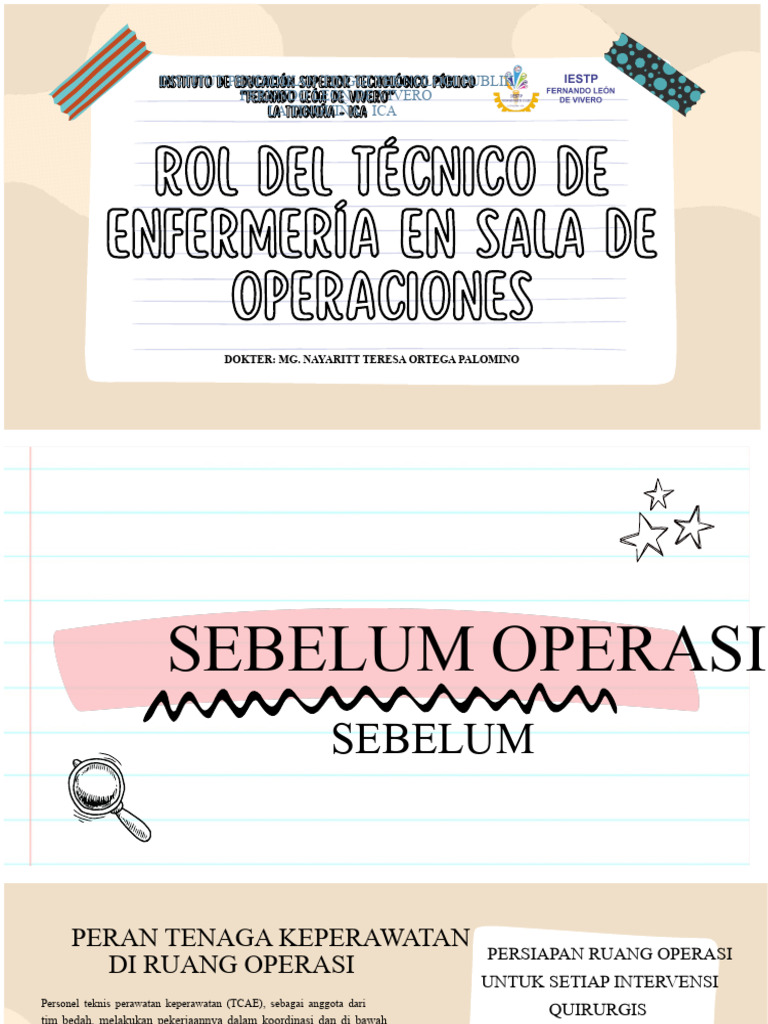 Peran TCAE dalam Persiapan Operasi | PDF