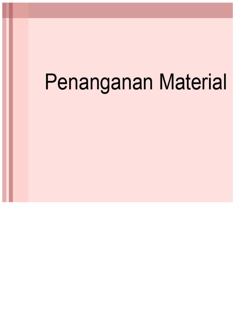 Panduan Efisien Penanganan Material | PDF