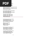 VBS Songs and Lyrics Collection | PDF