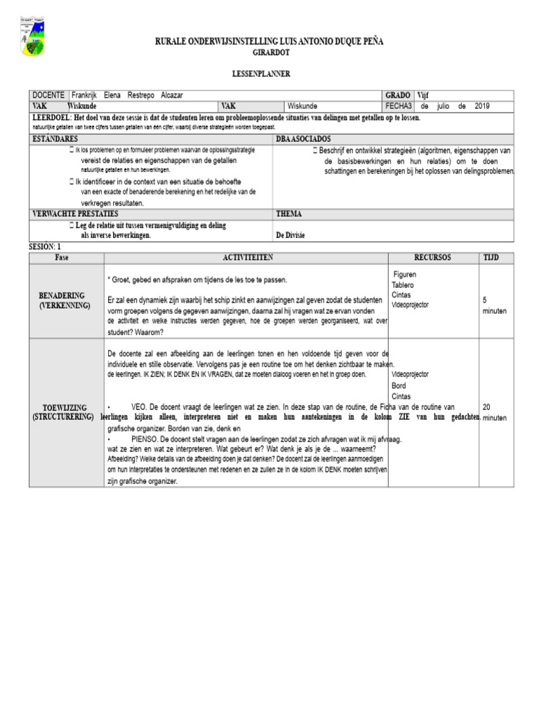 Lesplan de Deling | PDF