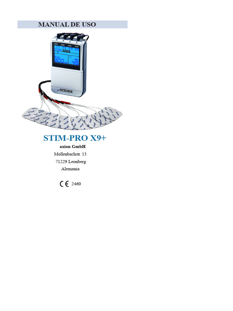 Manual de Usuario STIM-PRO X9+ | PDF | Dolor | Cerebro