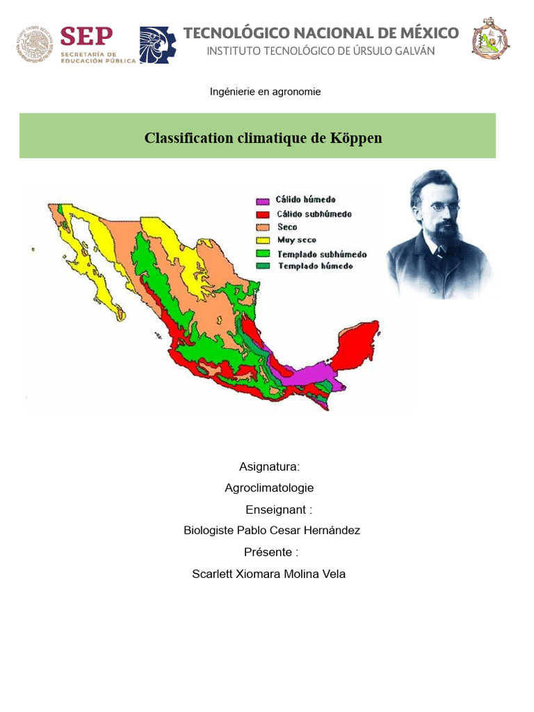 Classification climatique de Köppen en agronomie | PDF | Climat ...