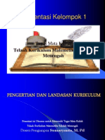 Pengertian Dan Landasan Kurikulum